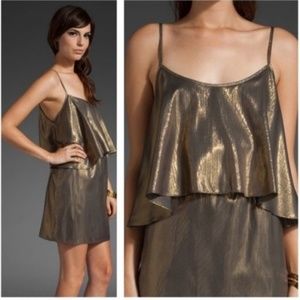 Elizabeth and James XS Gold Brenna Tank Dress